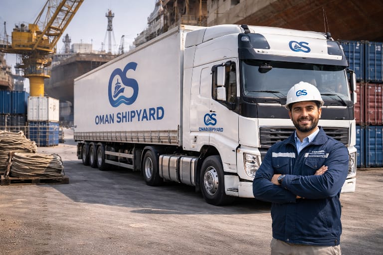 Oman Shipyard drydock facility and headquarters overview